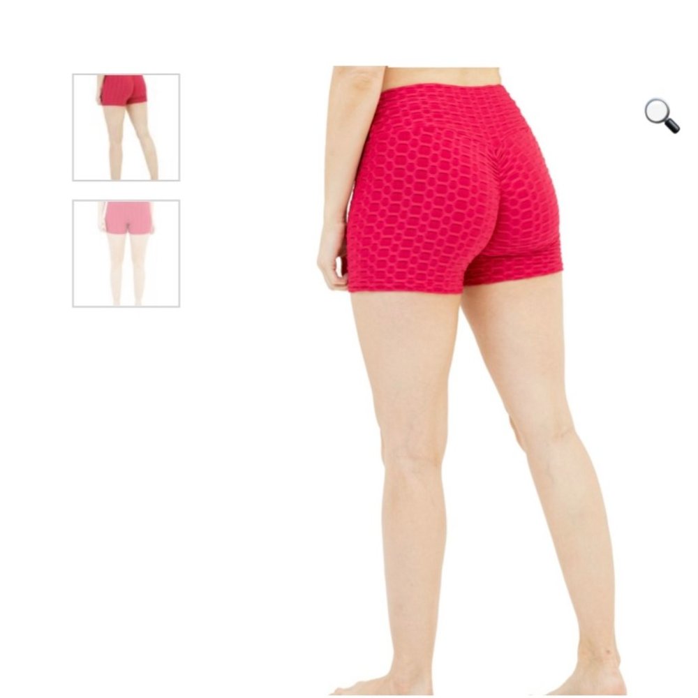 High Waist Push-up Squad Scrunch Shorts